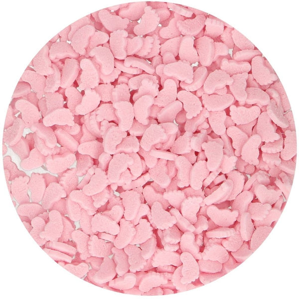 FunCakes Pink Baby Feet Sprinkles 55g