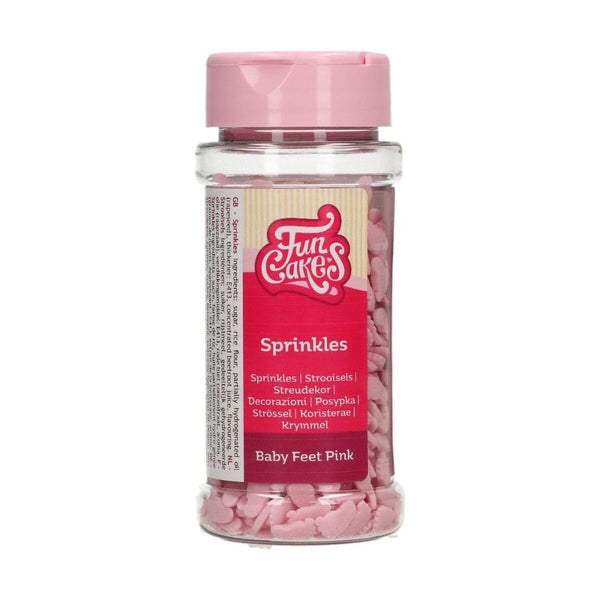 FunCakes Pink Baby Feet Sprinkles 55g
