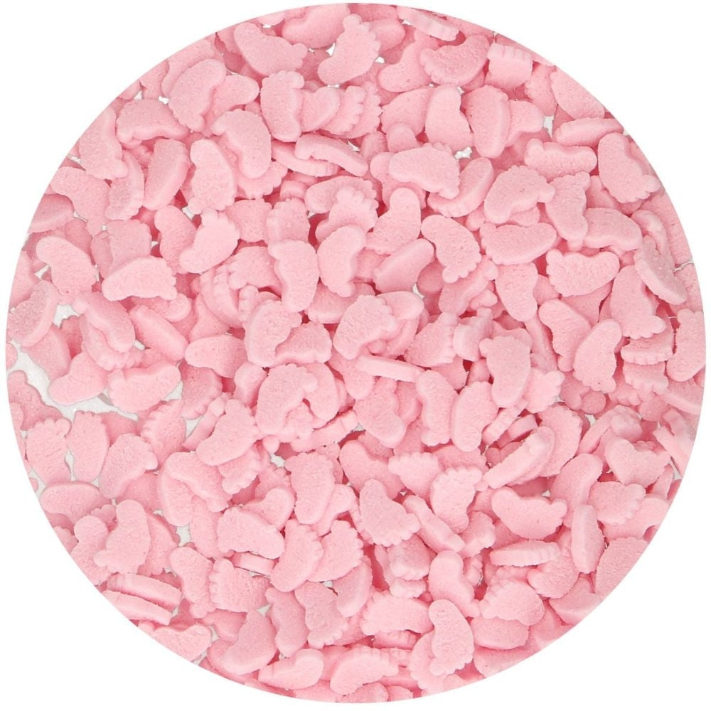 FunCakes Pink Baby Feet Sprinkles 55g