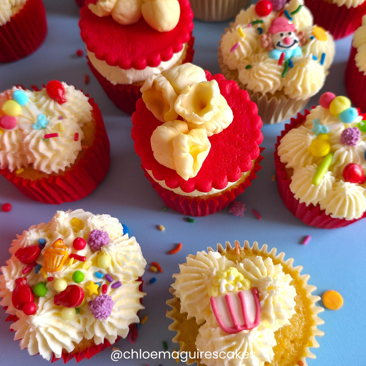 FunCakes Circus Sugar Decorations Set Of 8