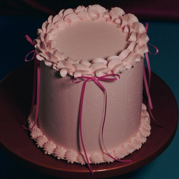 PME Pink Ribbon Bow Topper x 8