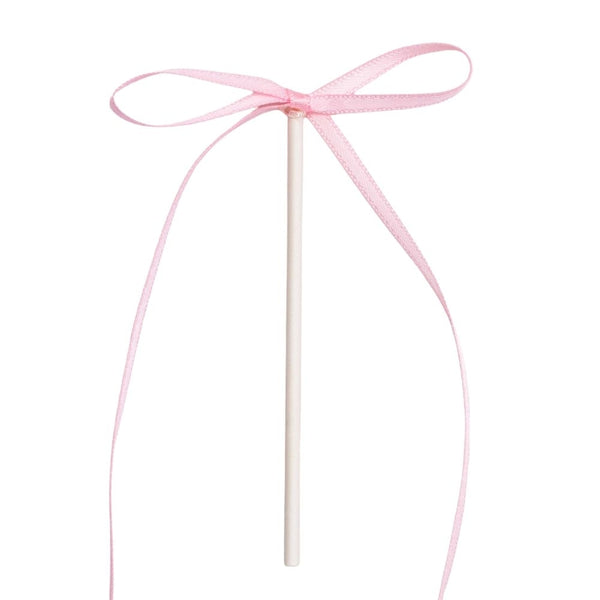 PME Light Pink Ribbon Bow Topper x 8