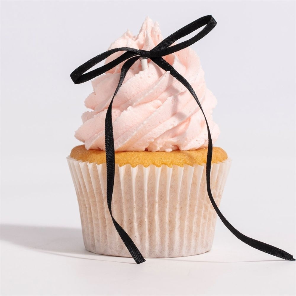 PME Black Ribbon Bow Topper x 8