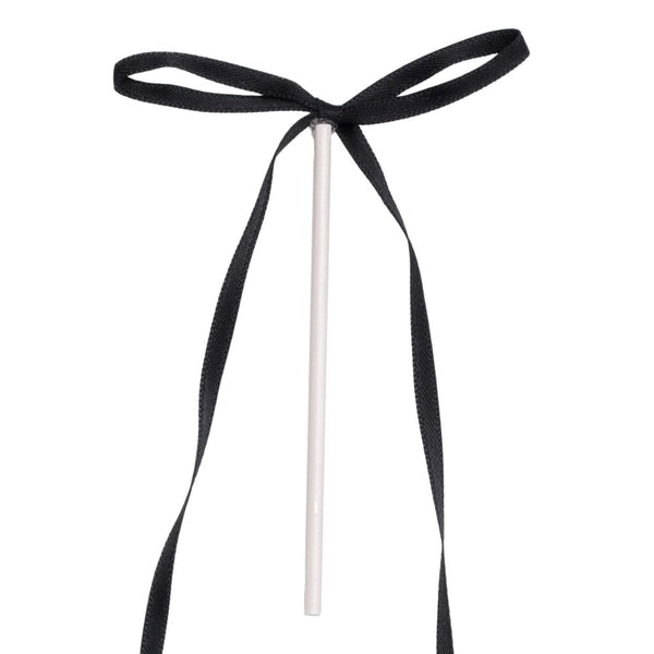PME Black Ribbon Bow Topper x 8