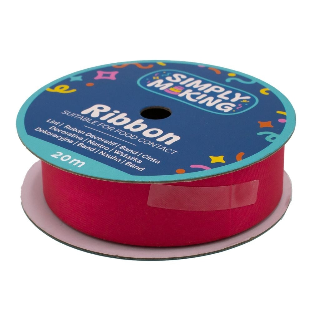 Simply Making Hot Pink Food-Safe Ribbon x 20 Metres