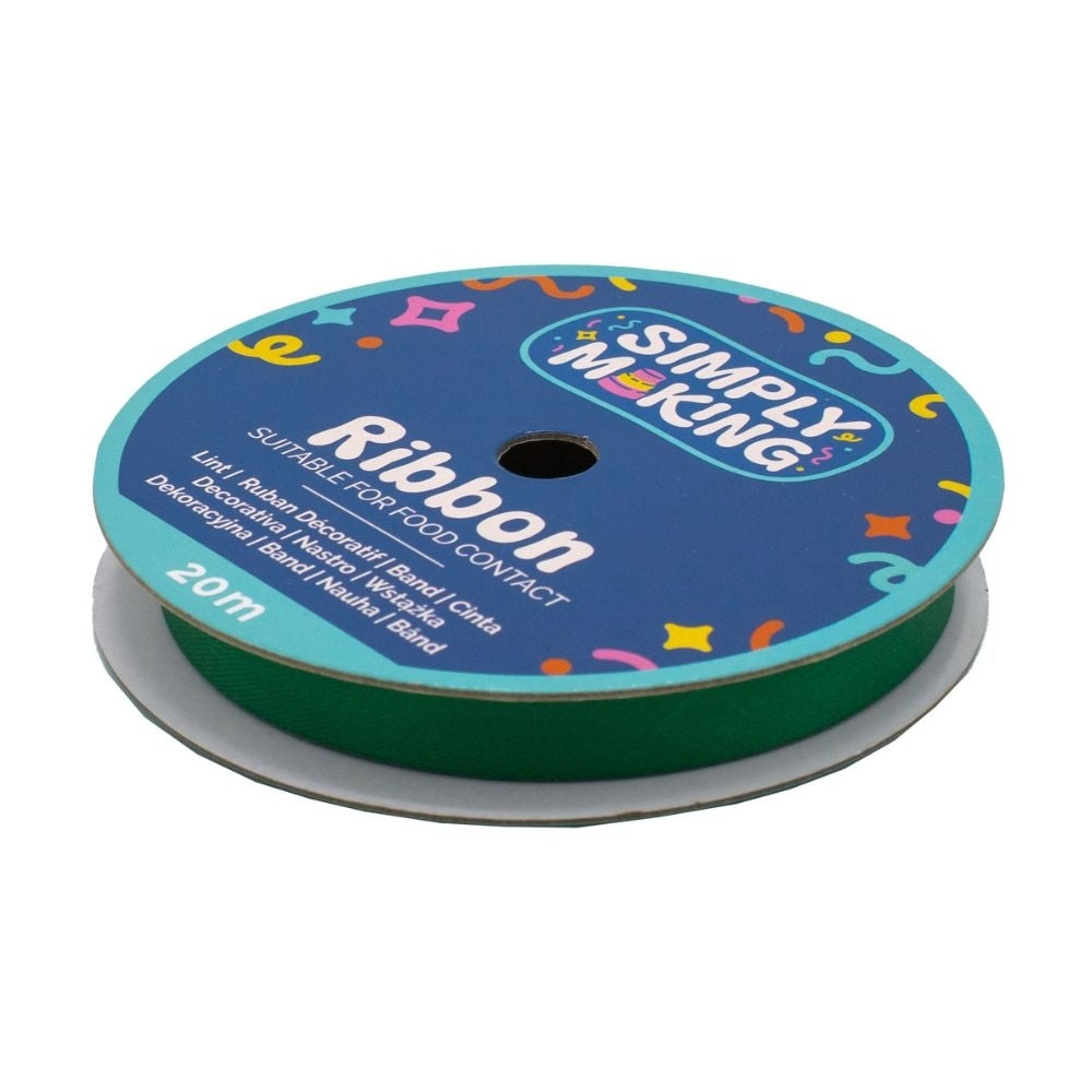 Simply Making Hunter Green Food-Safe Ribbon x 20 Metres