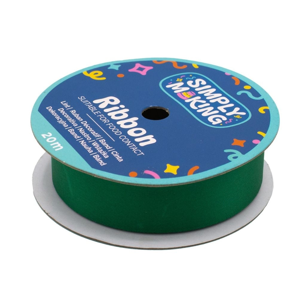 Simply Making Hunter Green Food-Safe Ribbon x 20 Metres