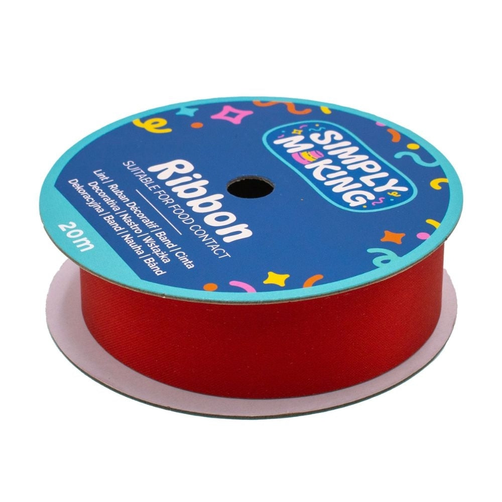 Simply Making Red Food-Safe Ribbon x 20 Metres