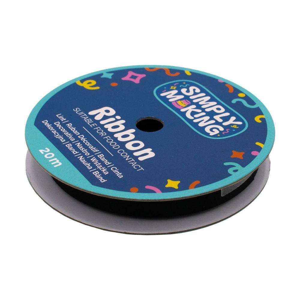 Simply Making Black Food-Safe Ribbon x 20 Metres