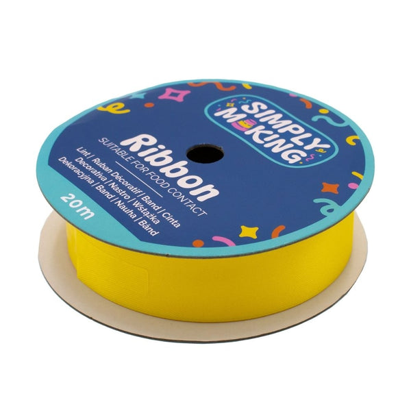 Simply Making Yellow Food-Safe Ribbon x 20 Metres