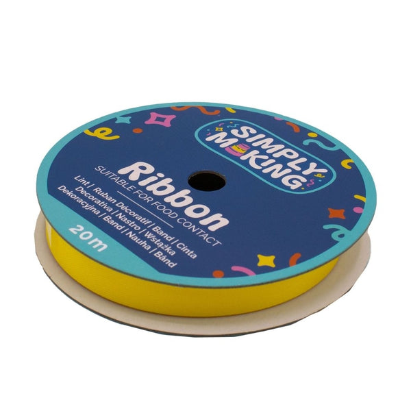 Simply Making Yellow Food-Safe Ribbon x 20 Metres