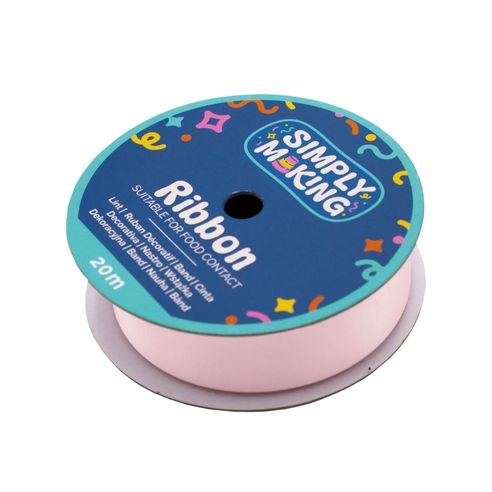 Simply Making Baby Pink Food-Safe Ribbon x 20 Metres