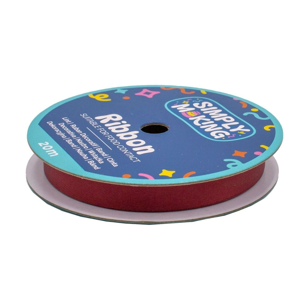 Simply Making Burgundy Food-Safe Ribbon x 20 Metres