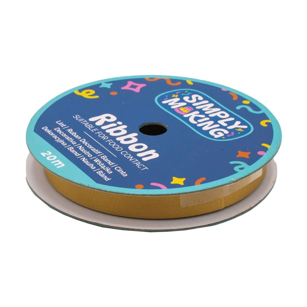 Simply Making Antique Gold Food-Safe Ribbon x 20 Metres