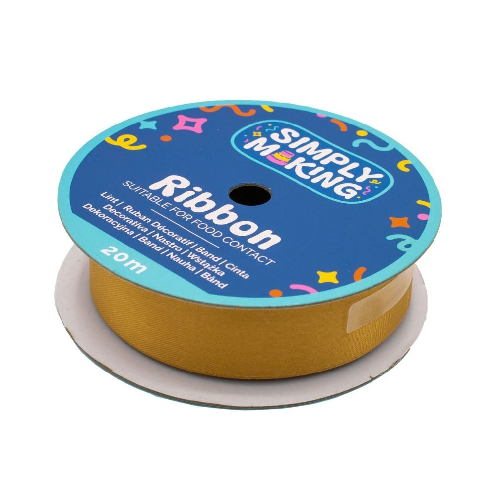 Simply Making Antique Gold Food-Safe Ribbon x 20 Metres