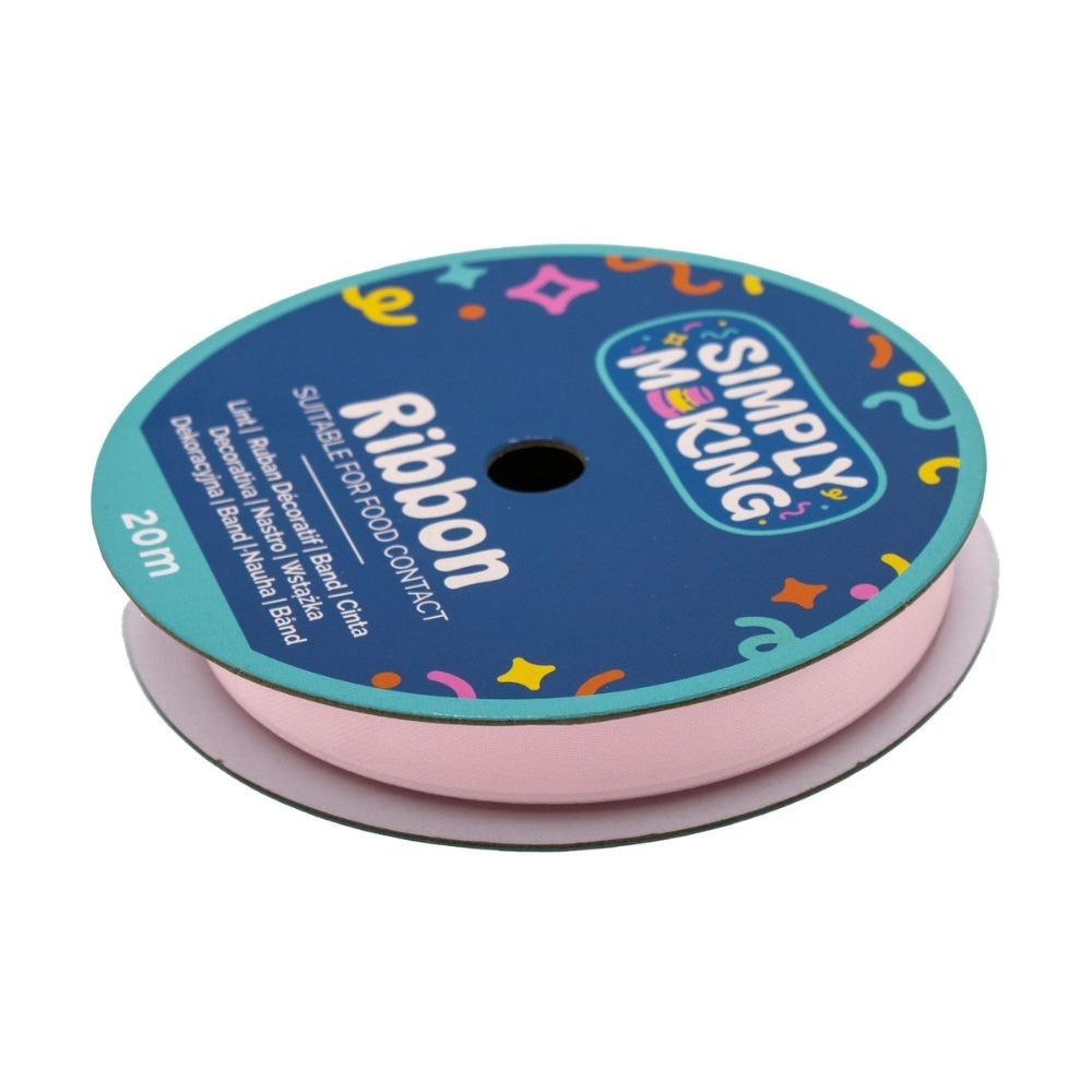 Simply Making Baby Pink Food-Safe Ribbon x 20 Metres