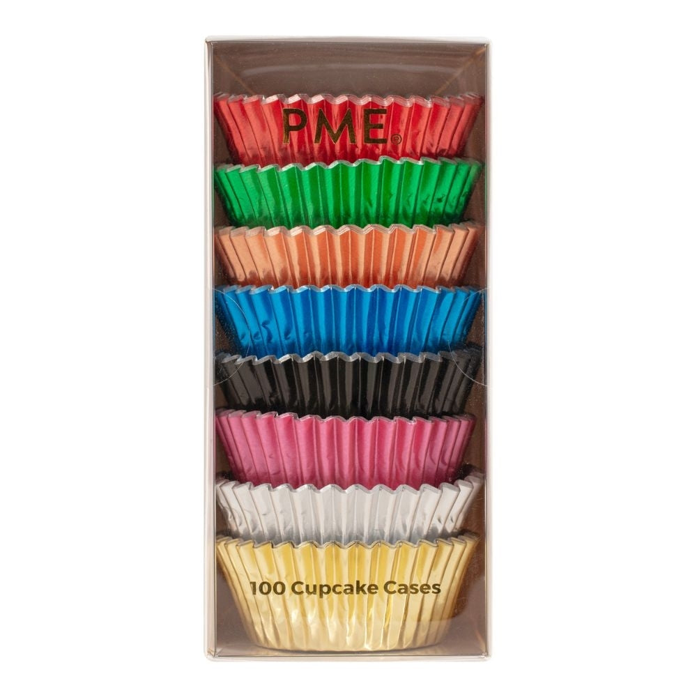 PME Multi Colour Metallic Cupcake Cases x 100