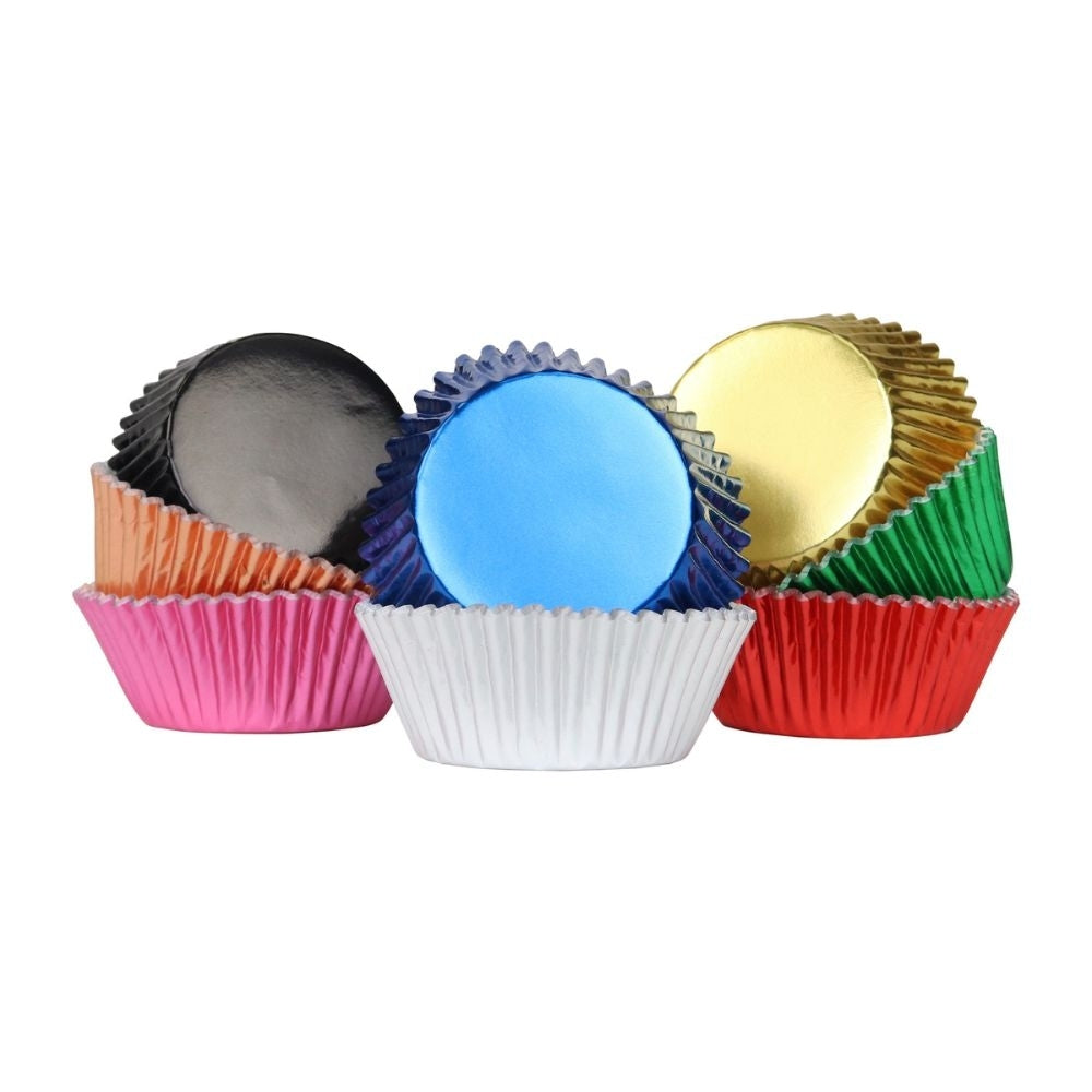 PME Multi Colour Metallic Cupcake Cases x 100