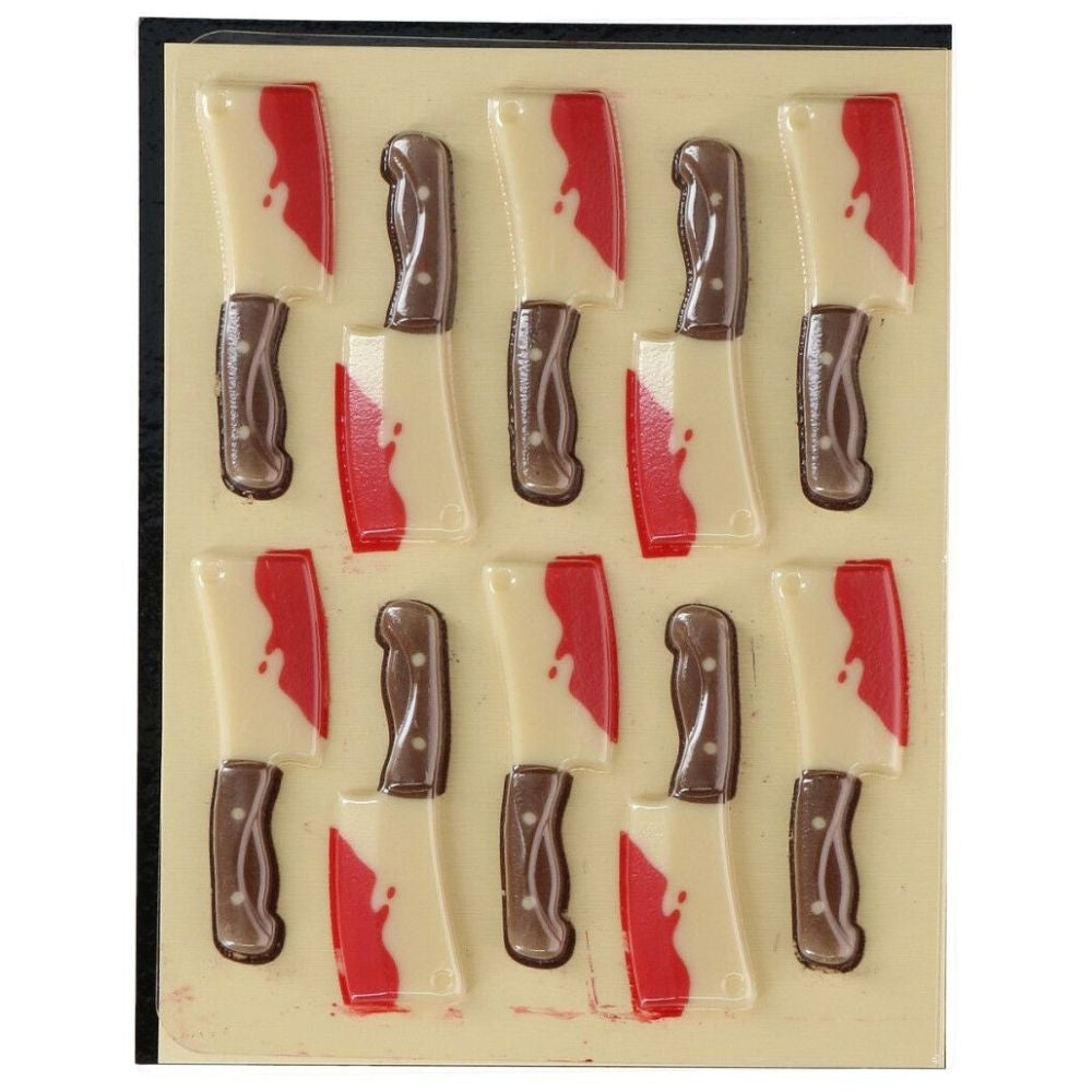 FunCakes Bloody Knives Chocolate Decorations Set Of 10