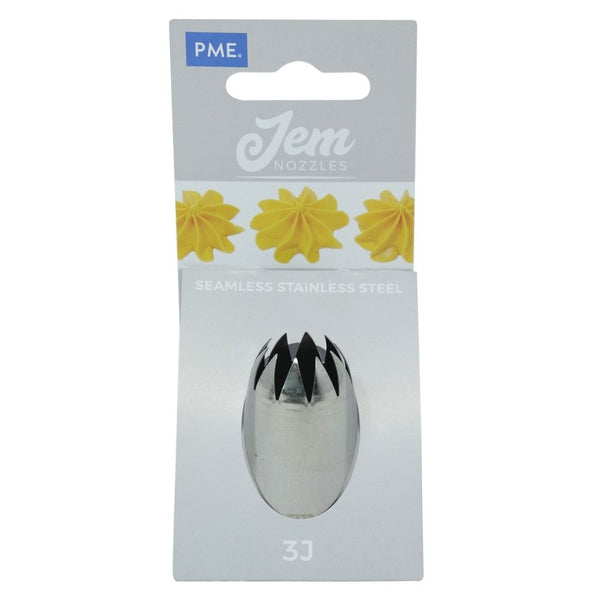 PME No.3J Large Curved Star Piping Tip JEM Nozzle