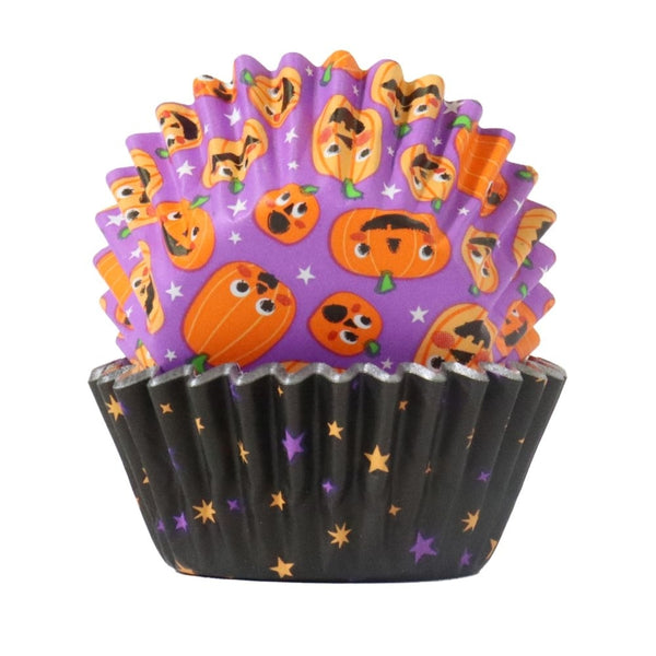 PME Pumpkin Party Mini Halloween Foil-Lined Cupcake Cases x 60