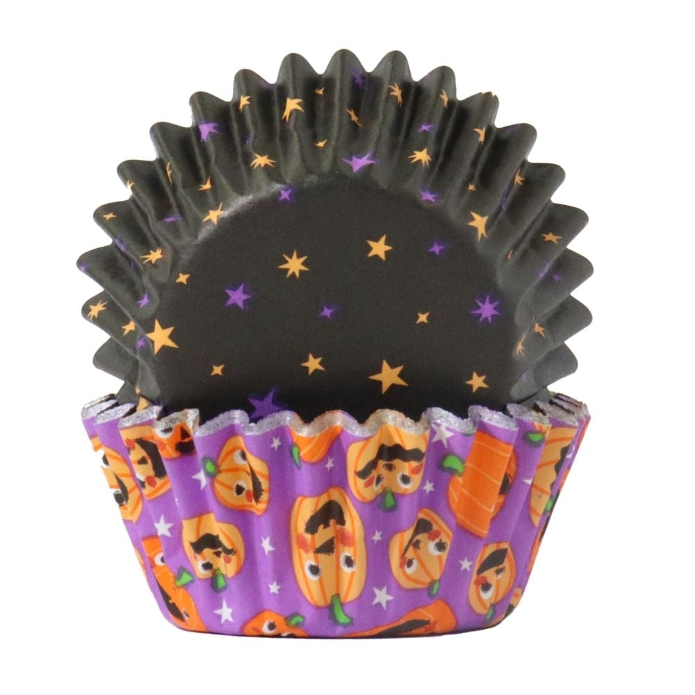 PME Pumpkin Party Mini Halloween Foil-Lined Cupcake Cases x 60