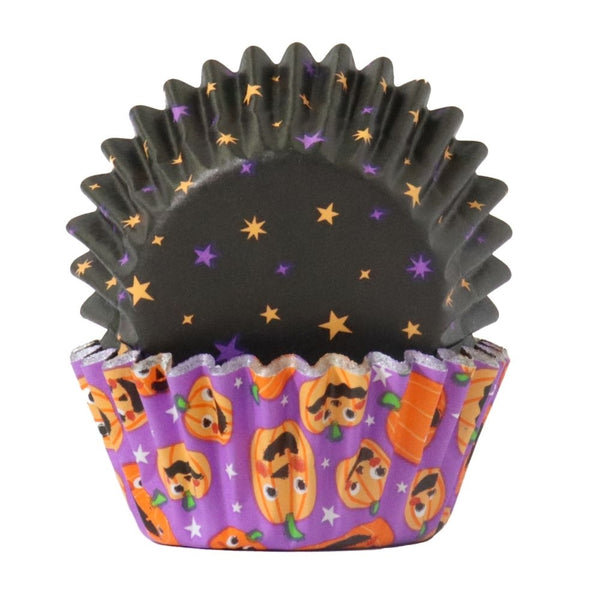 PME Pumpkin Party Mini Halloween Foil-Lined Cupcake Cases x 60