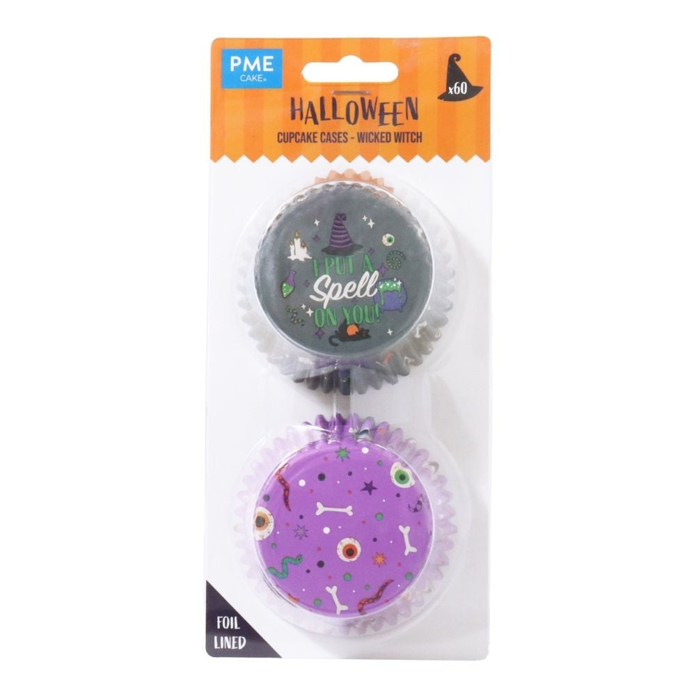 PME Wicked Witch Halloween Foil-Lined Cupcake Cases x 60