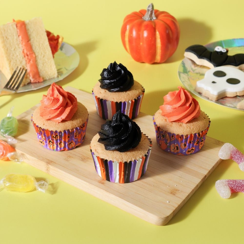 PME Pumpkin Party Halloween Foil-Lined Cupcake Cases x 60