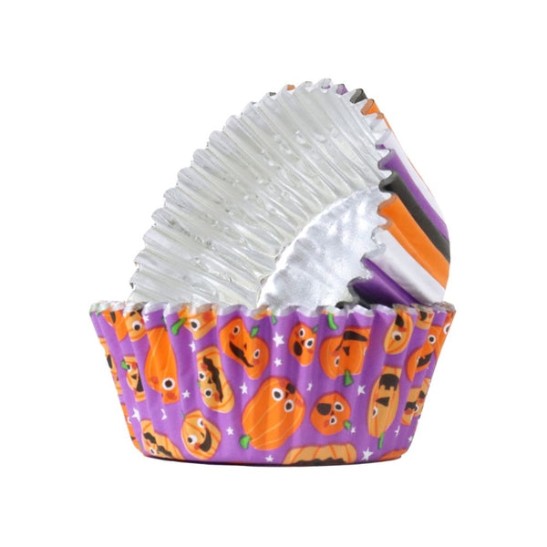 PME Pumpkin Party Halloween Foil-Lined Cupcake Cases x 60