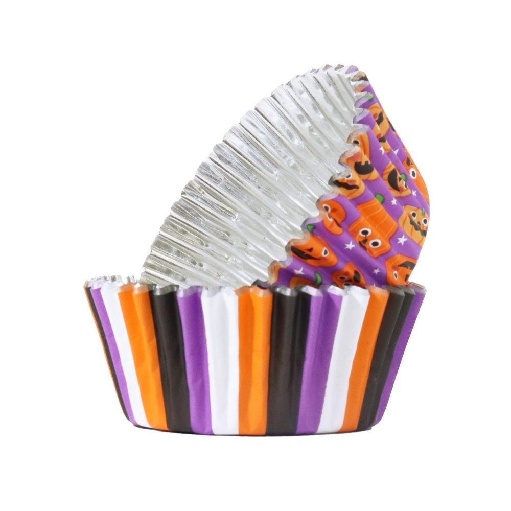 PME Pumpkin Party Halloween Foil-Lined Cupcake Cases x 60