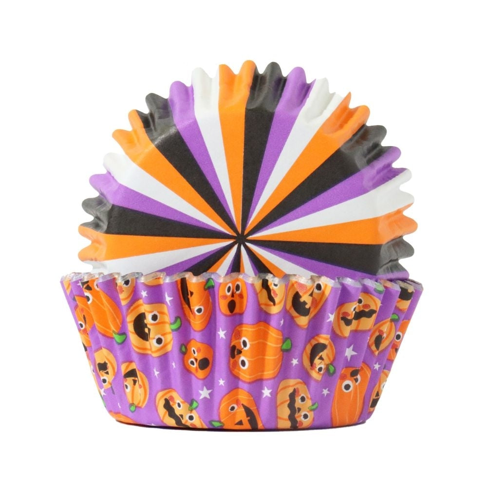 PME Pumpkin Party Halloween Foil-Lined Cupcake Cases x 60
