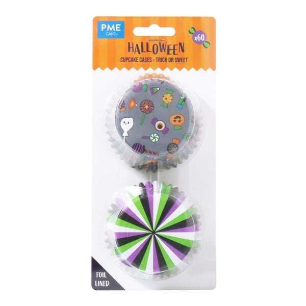 PME Trick or Treat Halloween Foil-Lined Cupcake Cases x 60
