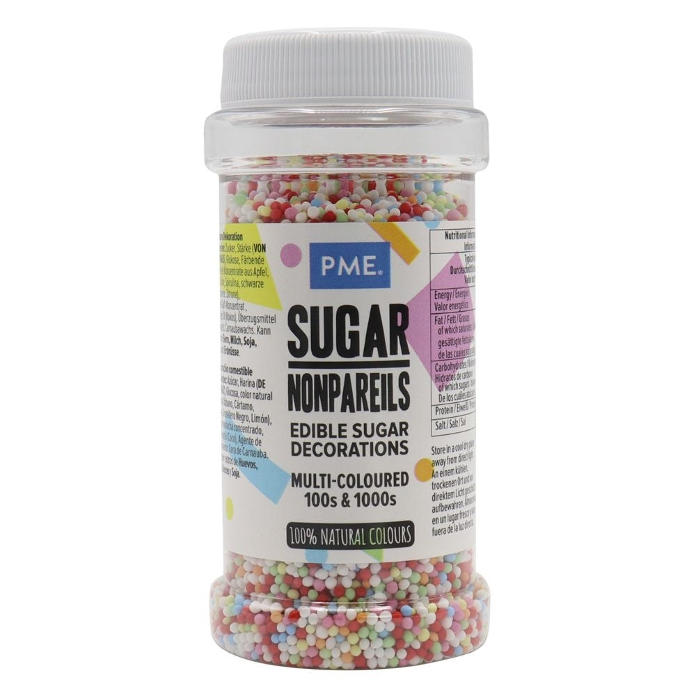 PME Multi Coloured Non-Pareils Sprinkles 80g