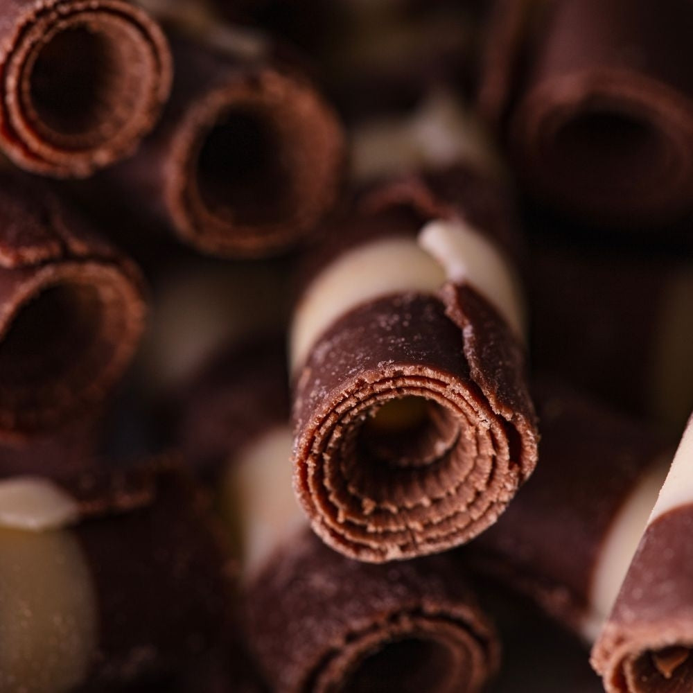 PME Striped Mini Chocolate Curls 100g