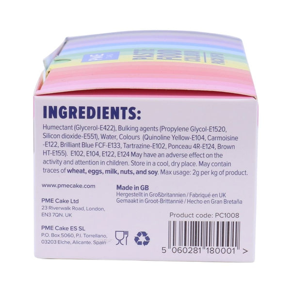 PME Colouring Pastes Set Of 8