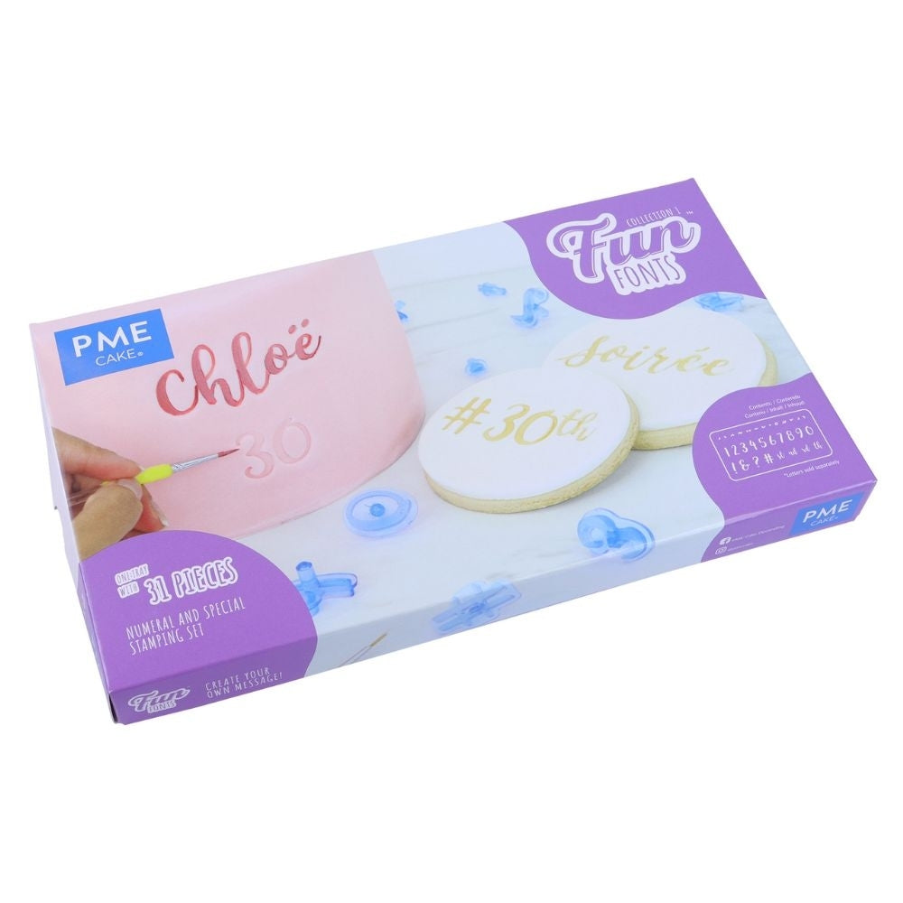 PME Fun Fonts Embossing Collection - Numerals & Special Characters