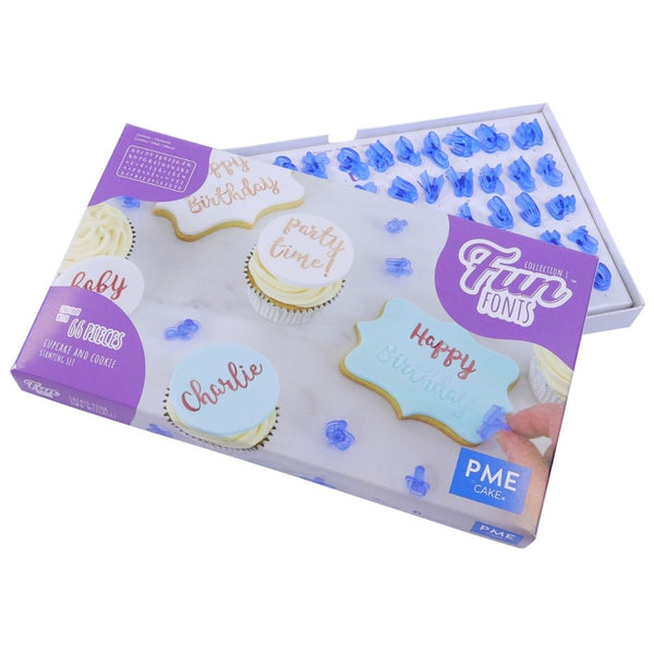 PME Fun Fonts Embossing Collection - For Cupcakes & Cookies