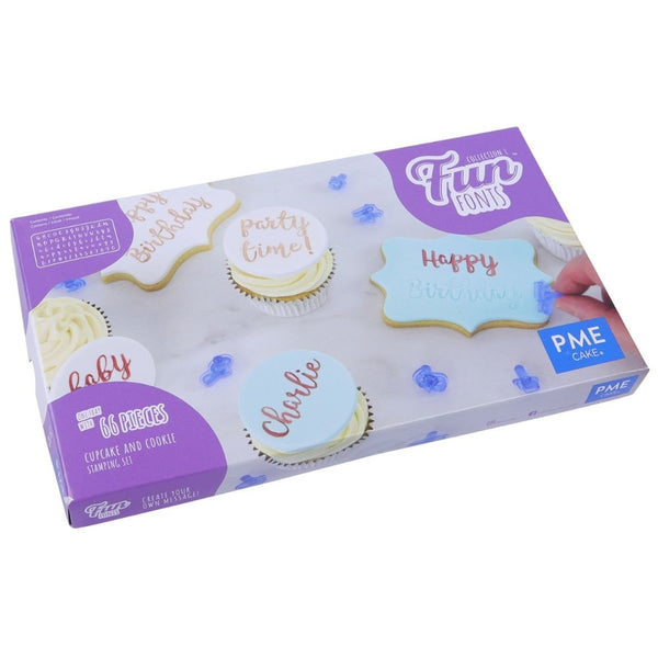 PME Fun Fonts Embossing Collection - For Cupcakes & Cookies