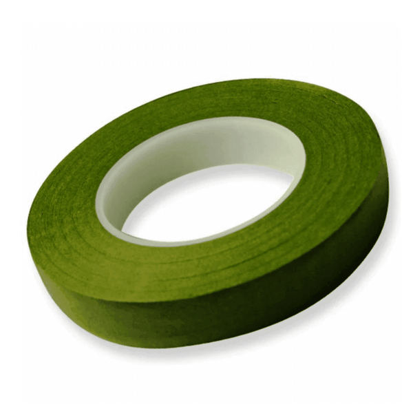 Hamilworth DARK GREEN 12mm sugarcraft florist stem tape 27m