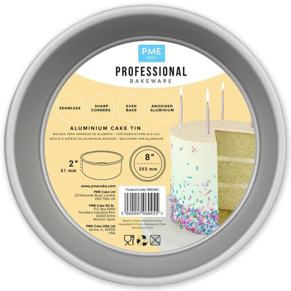 PME 2 Inch Deep Round Seamless Cake Tin