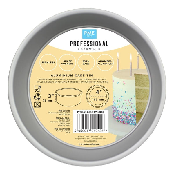 PME 3 Inch Deep Round Seamless Baking Tin
