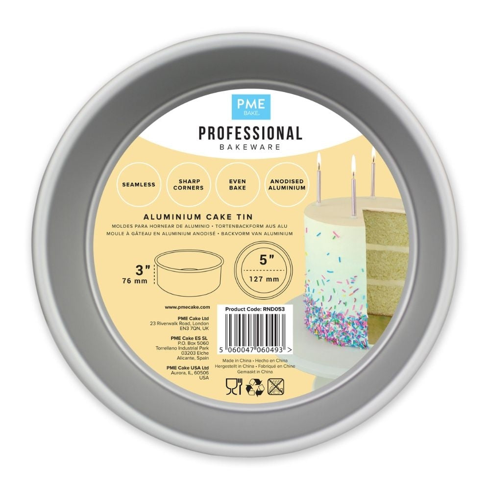 PME 3 Inch Deep Round Seamless Baking Tin