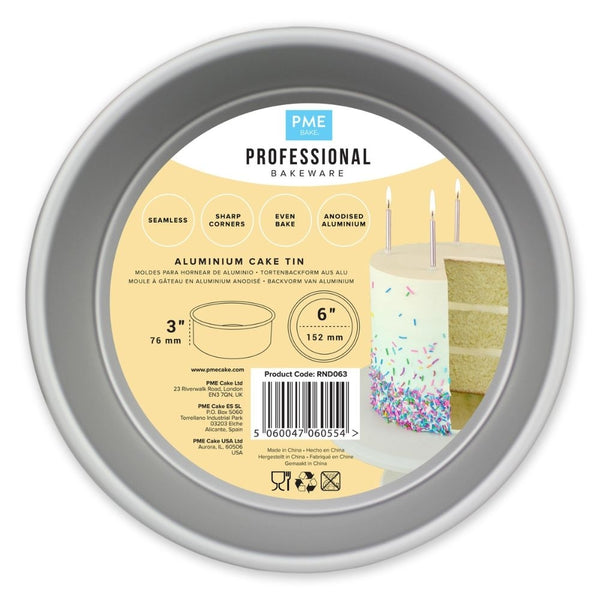 PME 3 Inch Deep Round Seamless Baking Tin