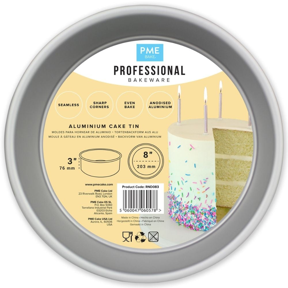 PME 3 Inch Deep Round Seamless Baking Tin