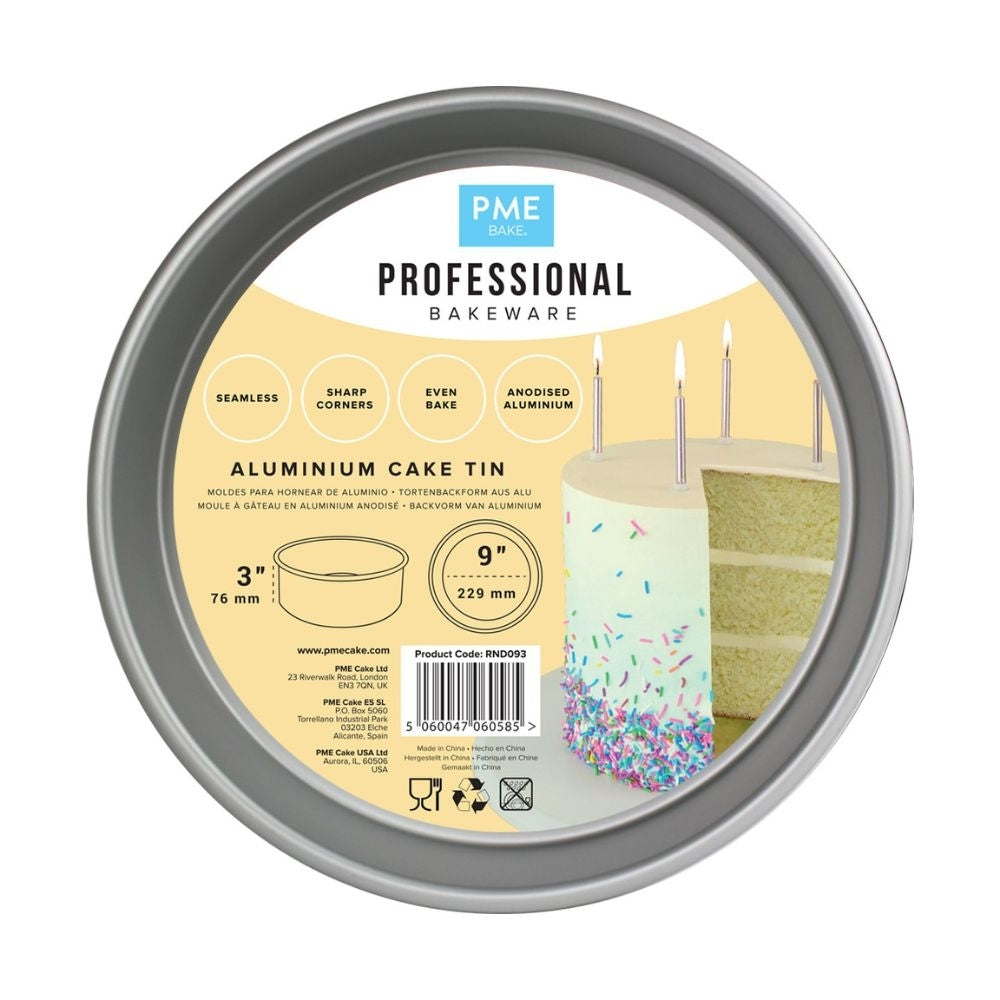 PME 3 Inch Deep Round Seamless Baking Tin