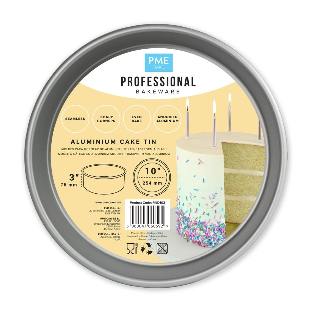 PME 3 Inch Deep Round Seamless Baking Tin