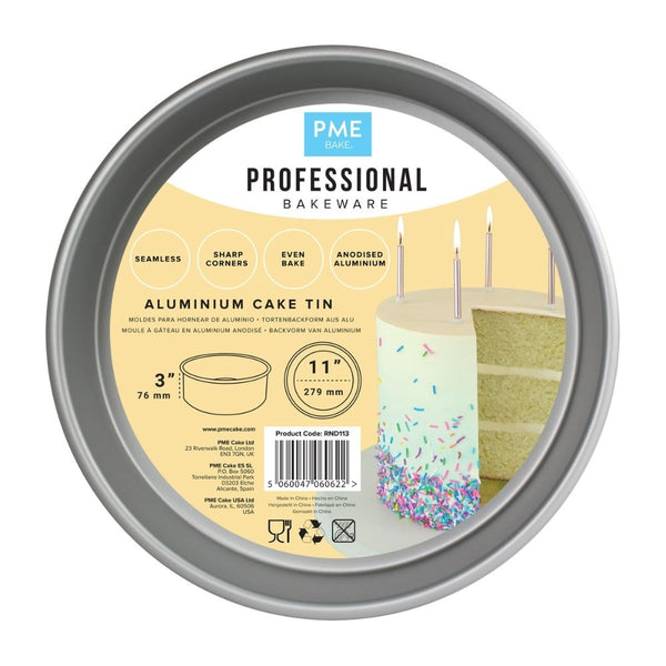 PME 3 Inch Deep Round Seamless Baking Tin