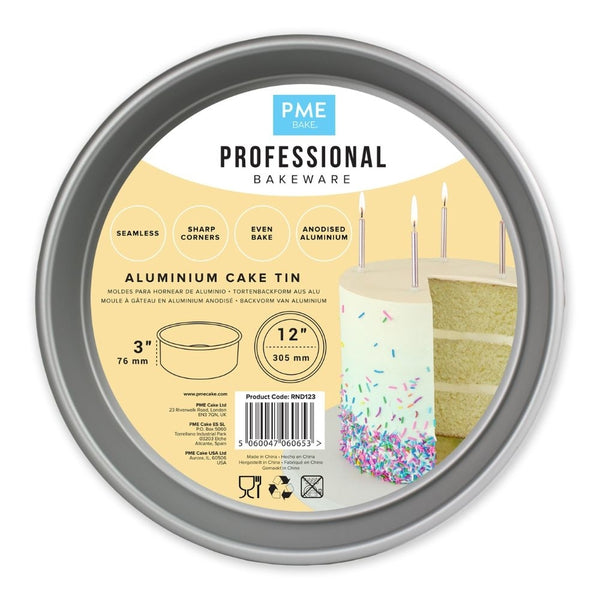 PME 3 Inch Deep Round Seamless Baking Tin