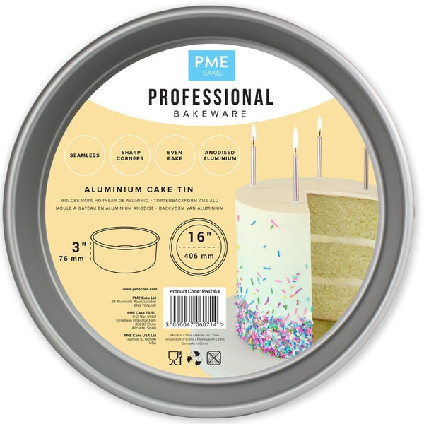 PME 3 Inch Deep Round Seamless Baking Tin